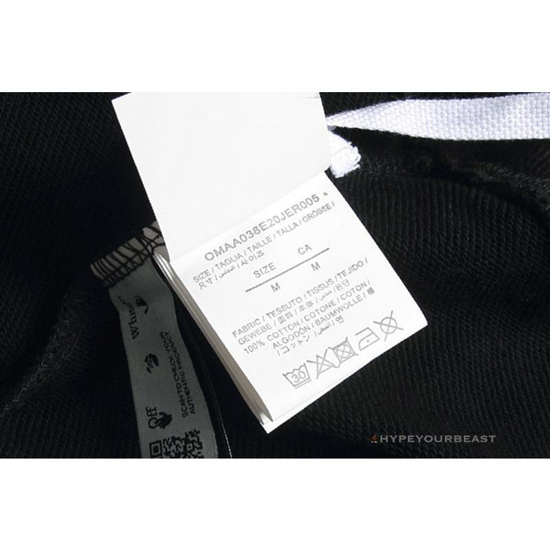 Off White Hoodie Black GREY