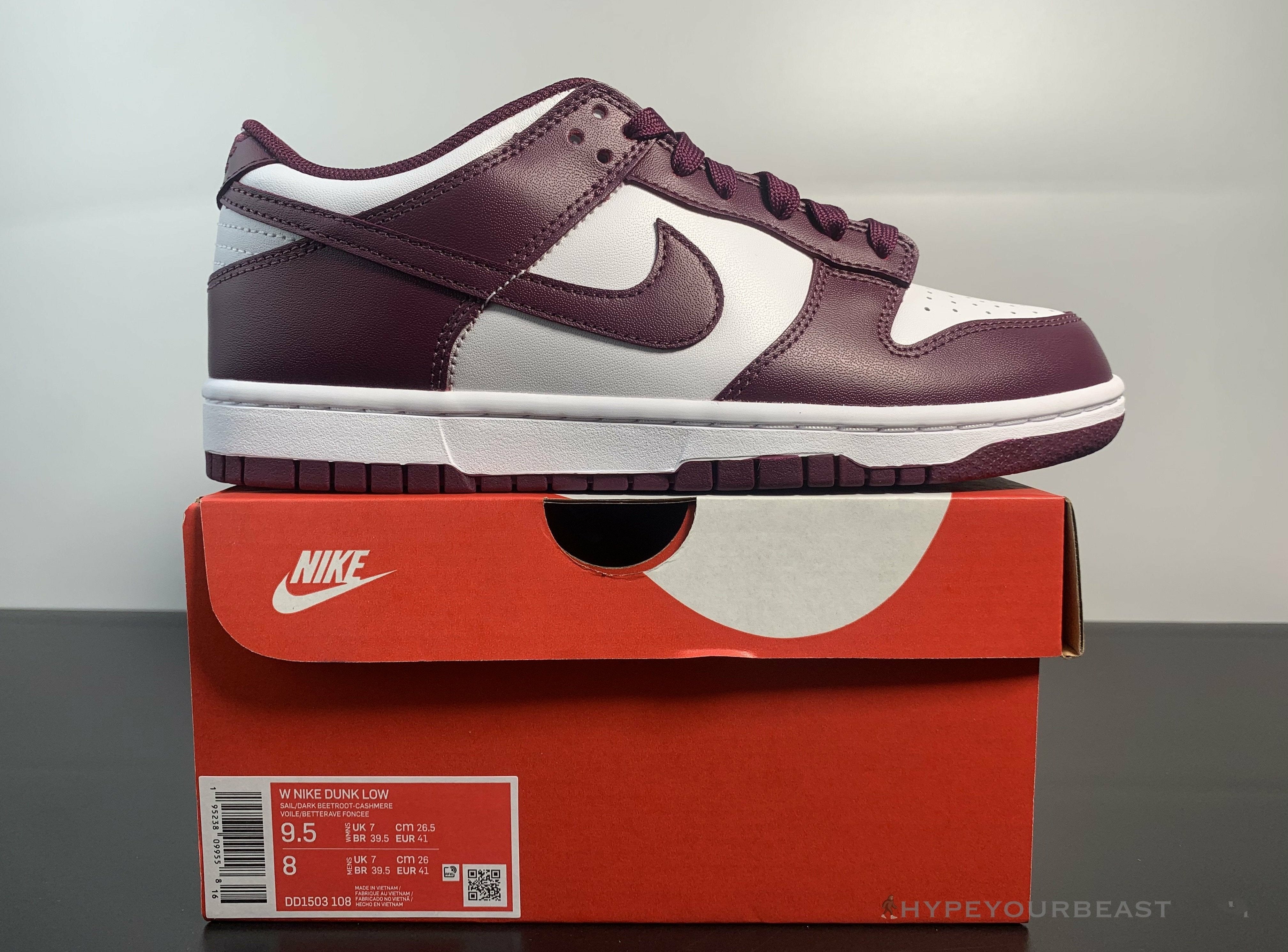 Nike Dunk Low 'Bordeaux'