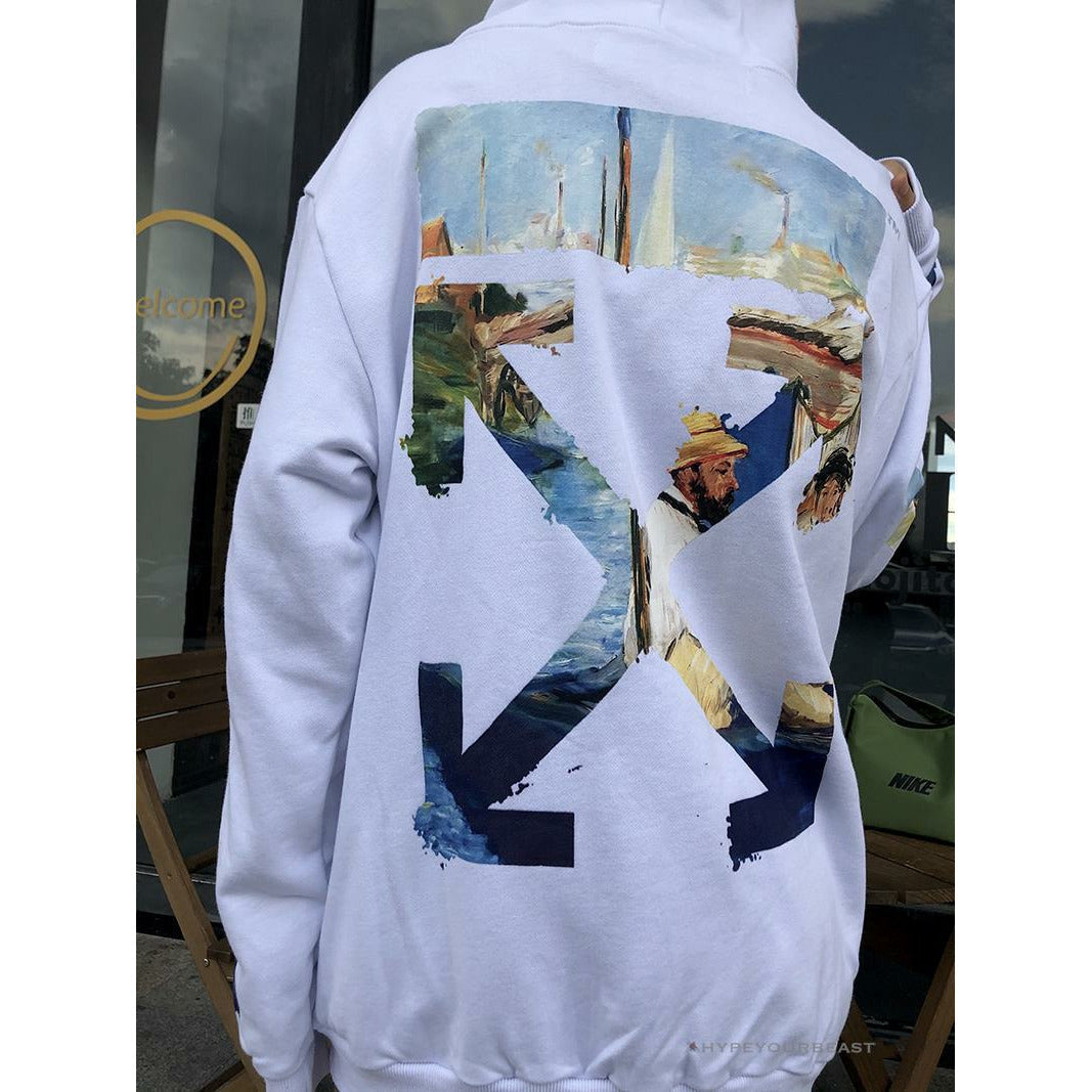 Off White Hoodie White Sail