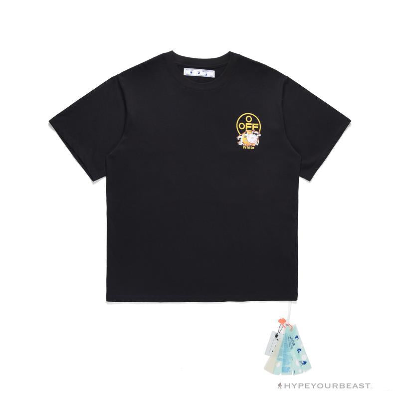 OFF-WHITE Hawaiian Cow Arrow Tee Shirt 'BLACK'