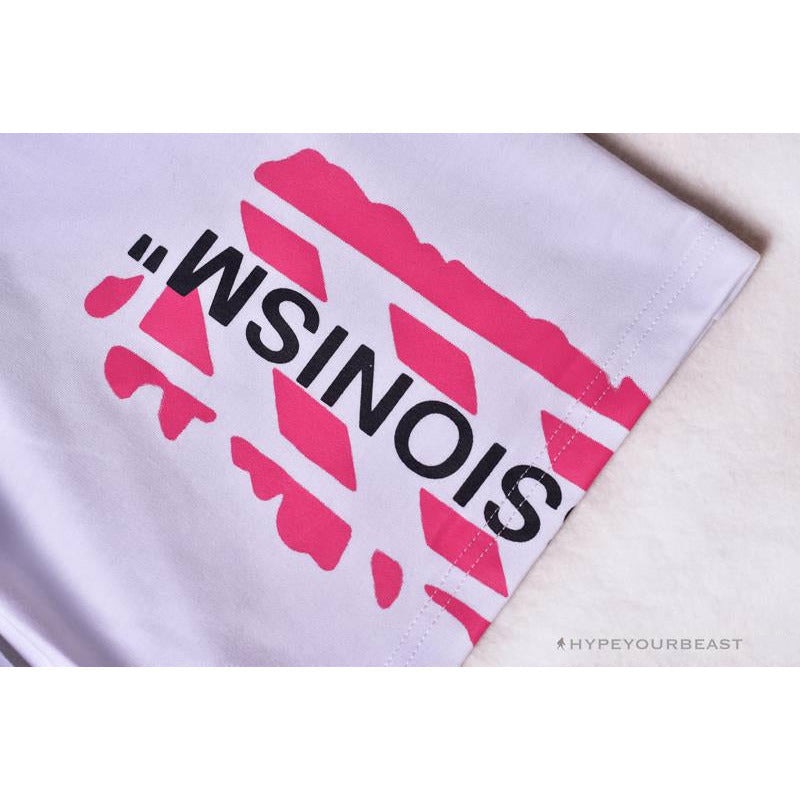 OFF-WHITE 99 x Pink Arrow Shorts 'WHITE'