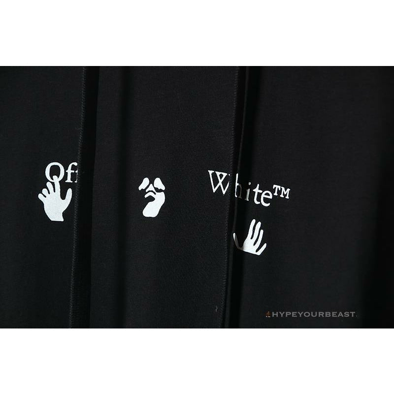 Off White Hoodie Black Blue
