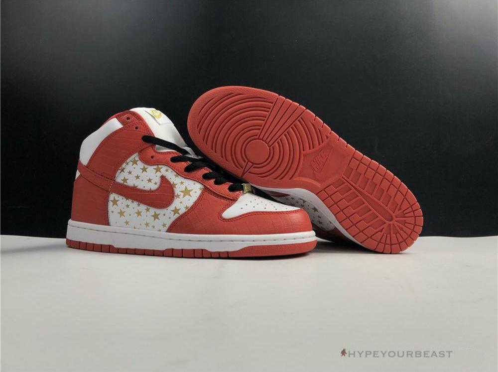 Nike Dunk High X Supreme Red