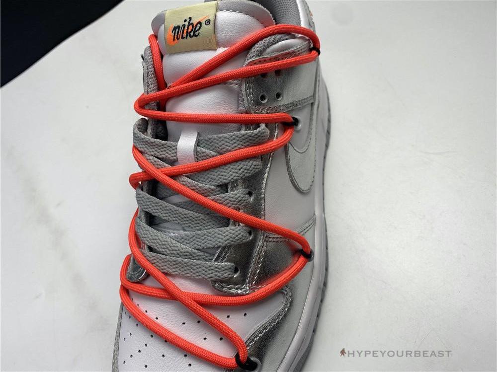 Nike Off-White X Dunk Low 'Metallic Silver’