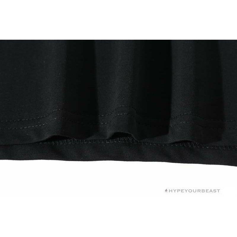 BAPE Paint Splash Green Camouflage Tee Shirt 'BLACK'