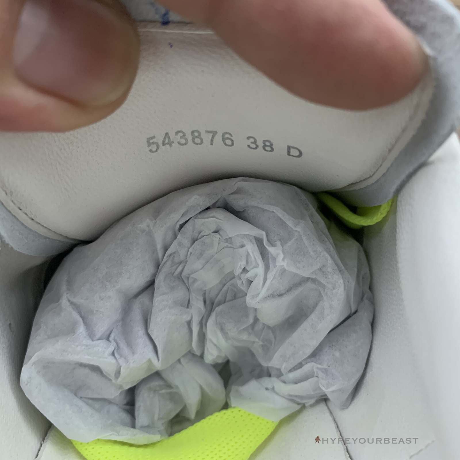 Alexander McQueen White / Highlighter Yellow