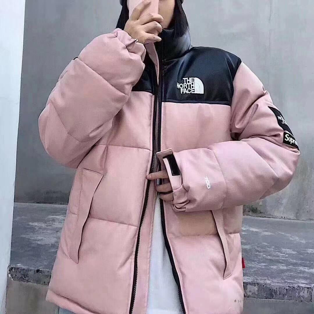 TNF X Supreme Jacket Pink