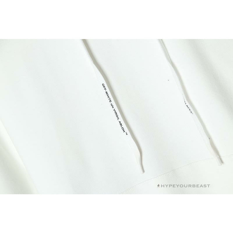 Off White Hoodie Skull White