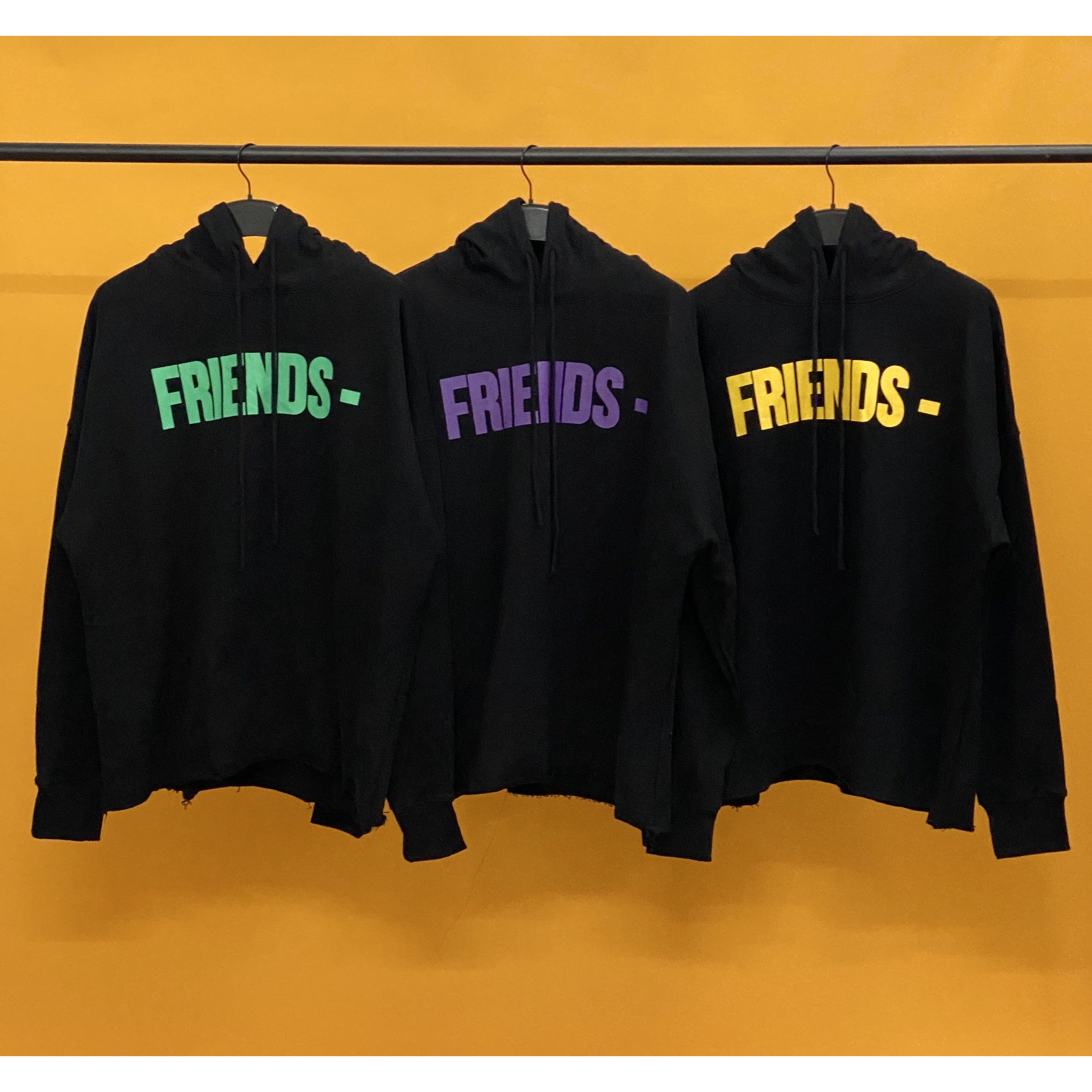 Vlone Purple and Black Friends Hoodie