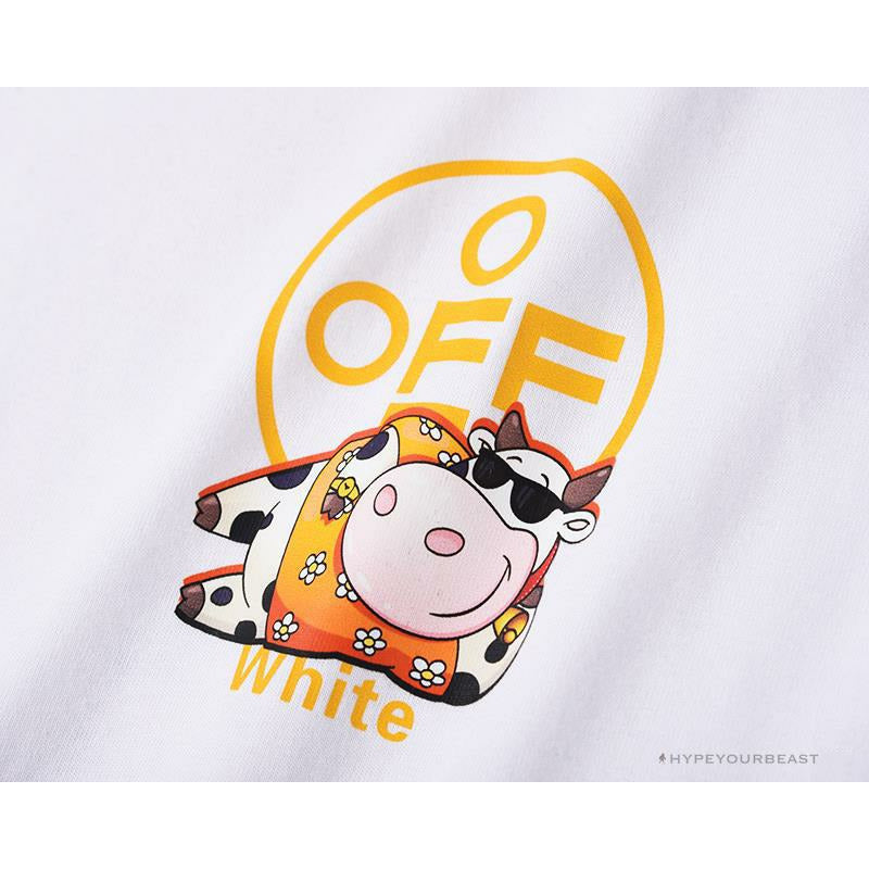 OFF-WHITE Hawaiian Cow Arrow Tee Shirt "WHITE'