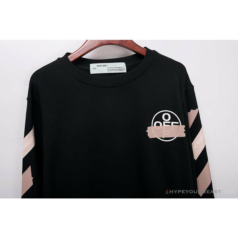 OFF-WHITE Rubber Strip Arrow Long Sleeve Shirt 'BLACK'