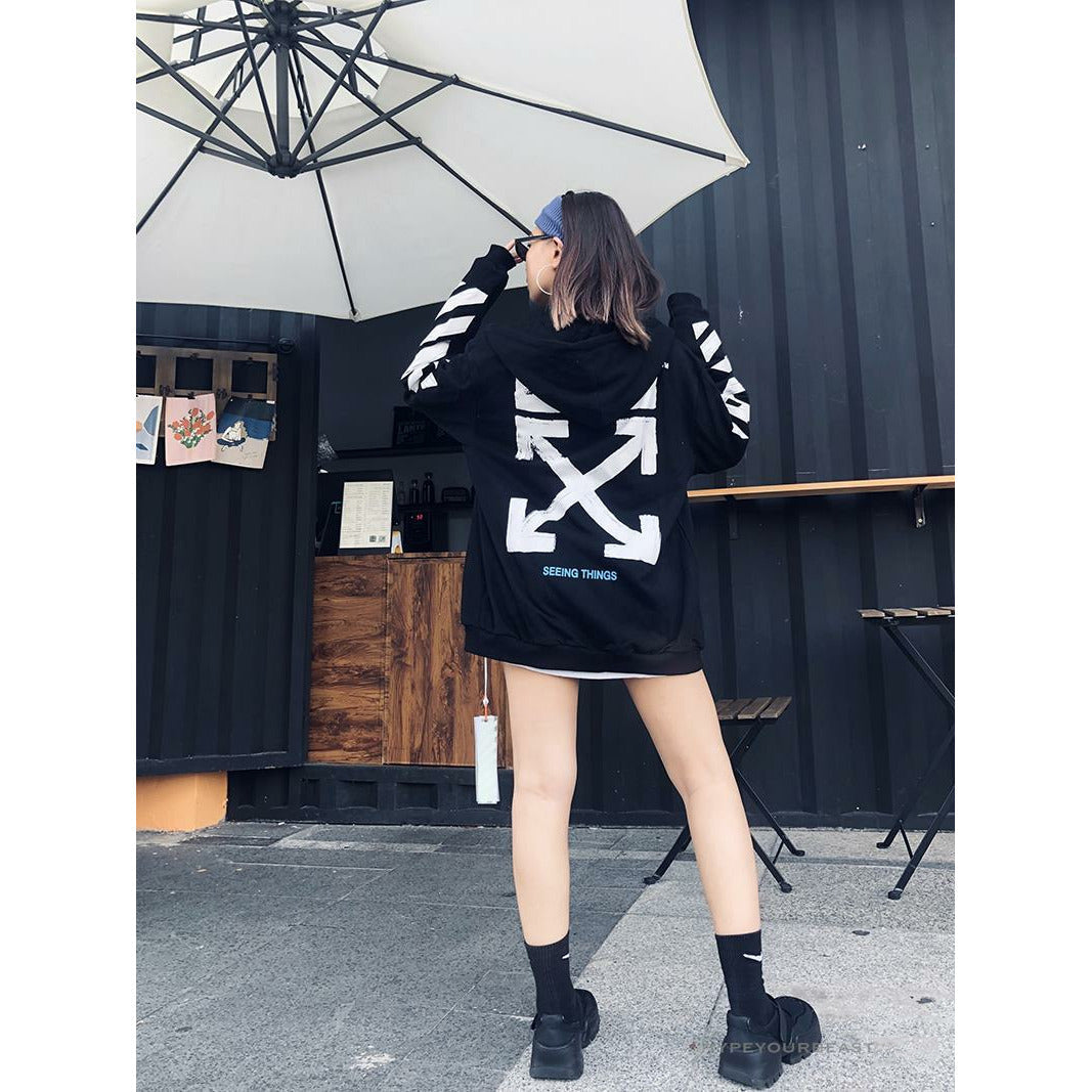 Off White Hoodie Black & White
