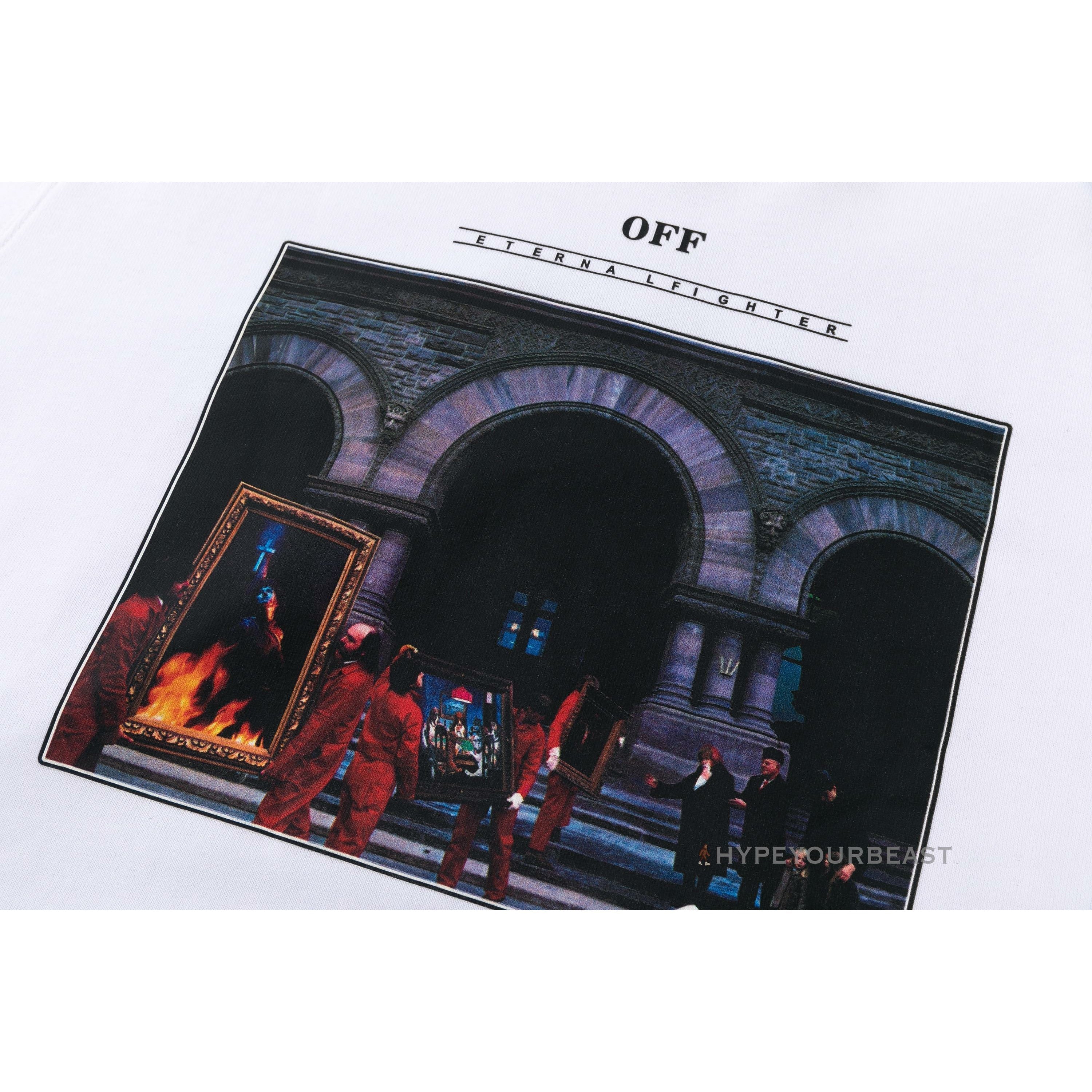 Off White Hoodie Fighter - White