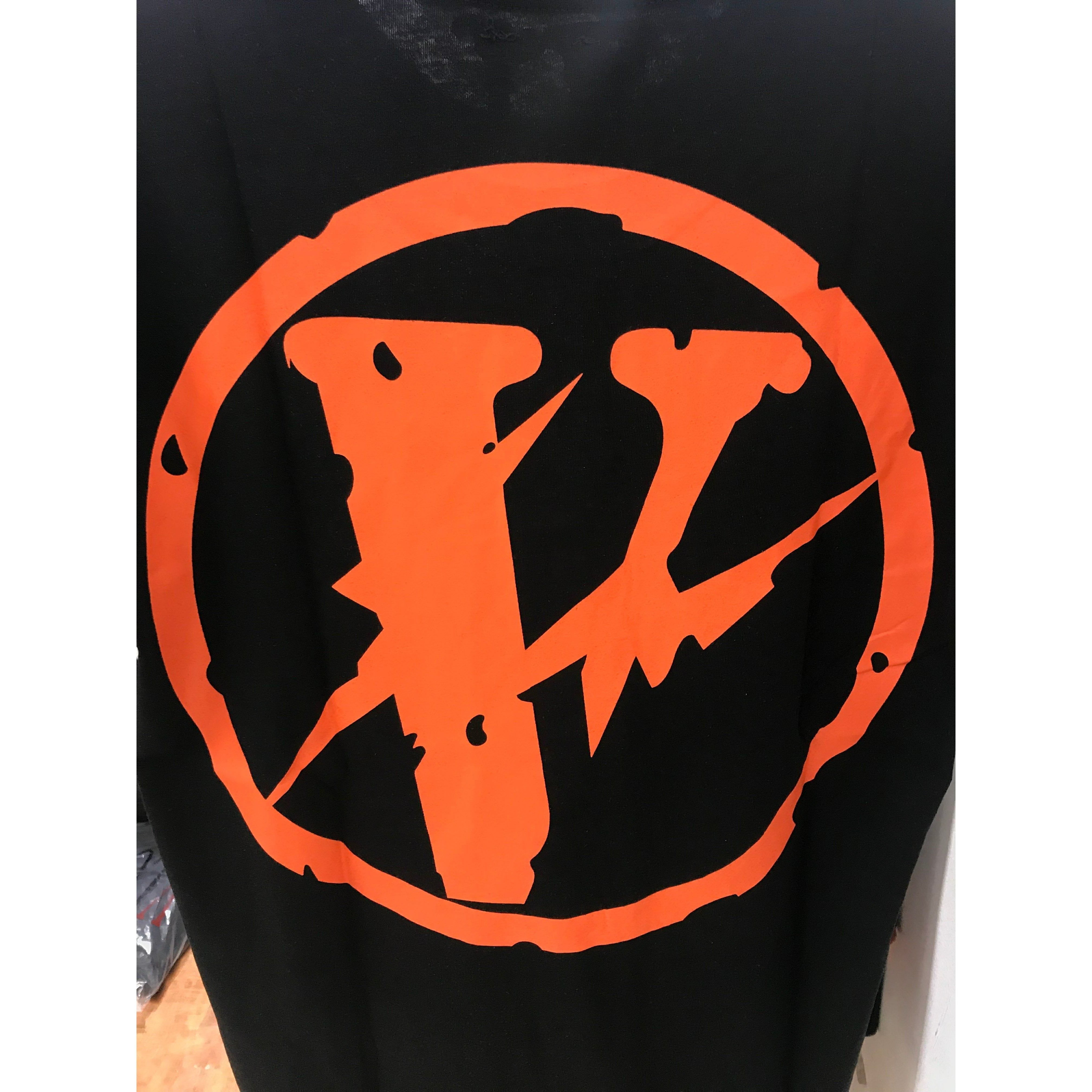 Vlone Orange and Black Tee Shirt
