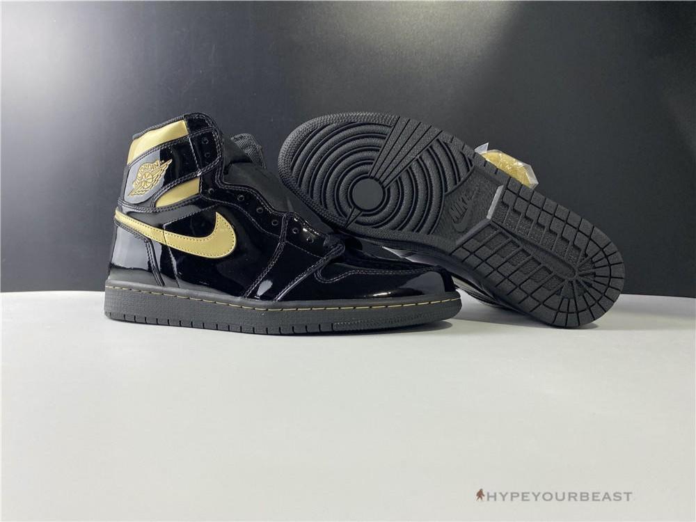 Air Jordan 1 High 'Black Metallic Gold'