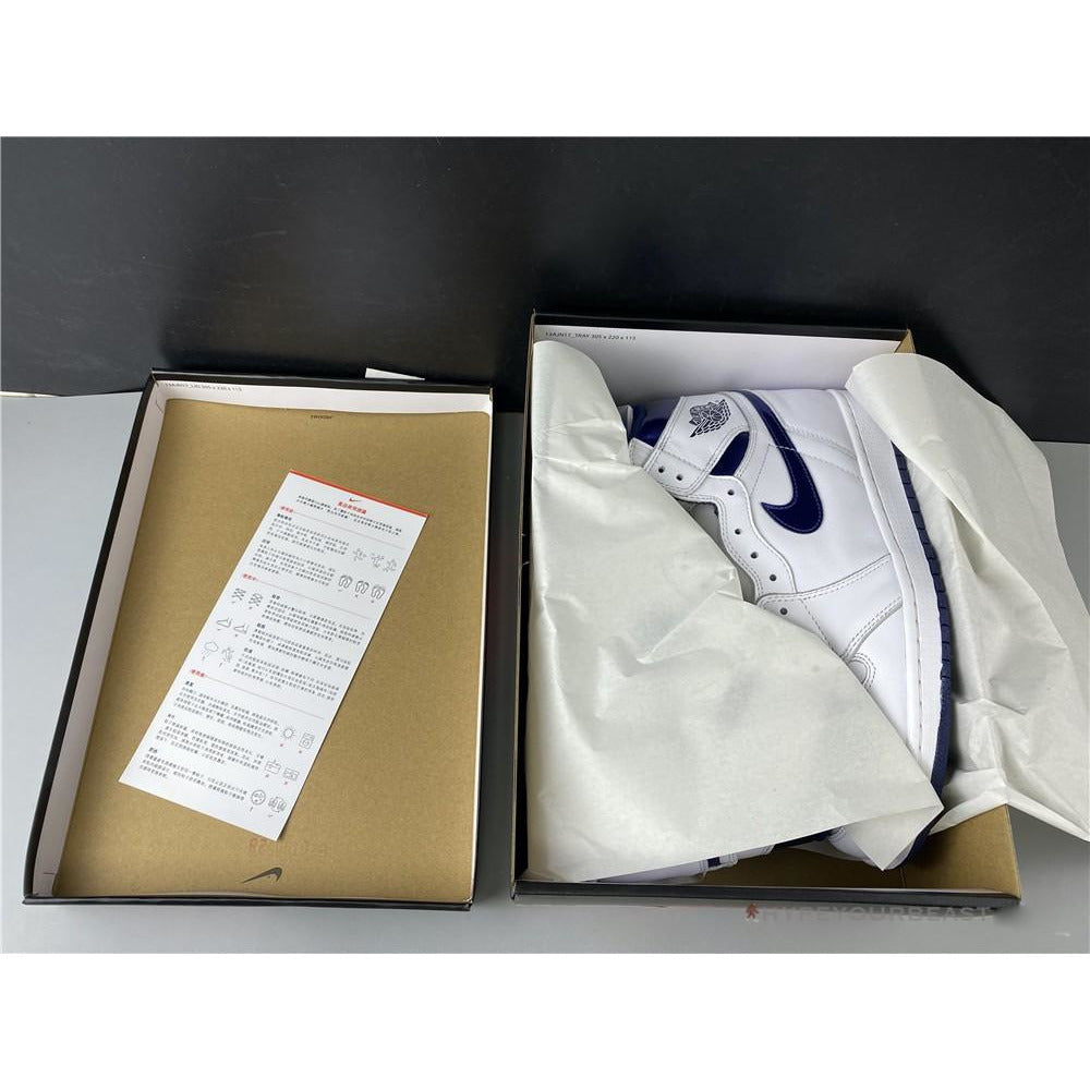 Air Jordan 1 High 'OG' Metallic Navy