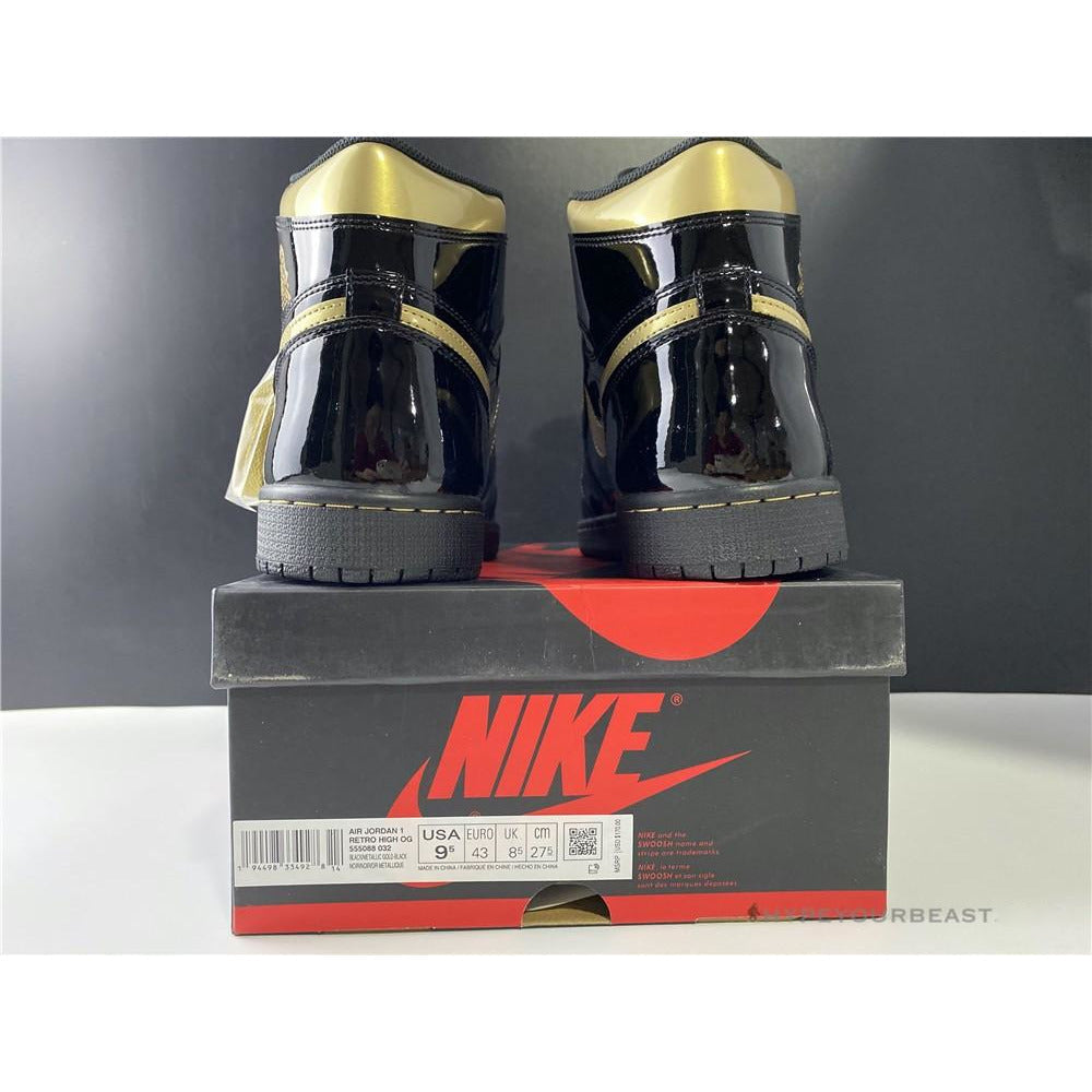 Air Jordan 1 High 'Black Metallic Gold'