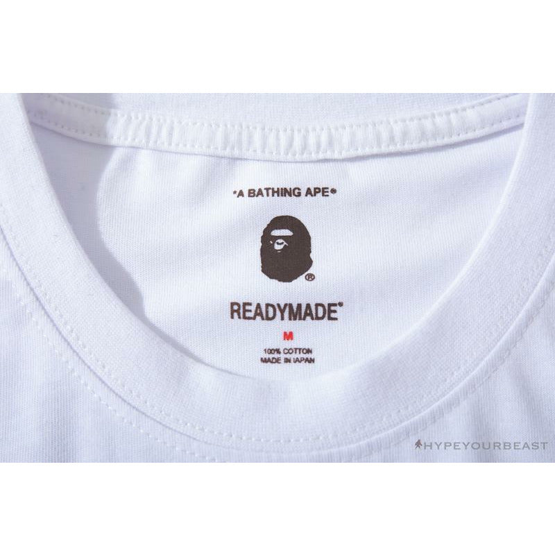 BAPE Readymade Small Bee Camouflage Letter Tee Shirt 'GREEN'