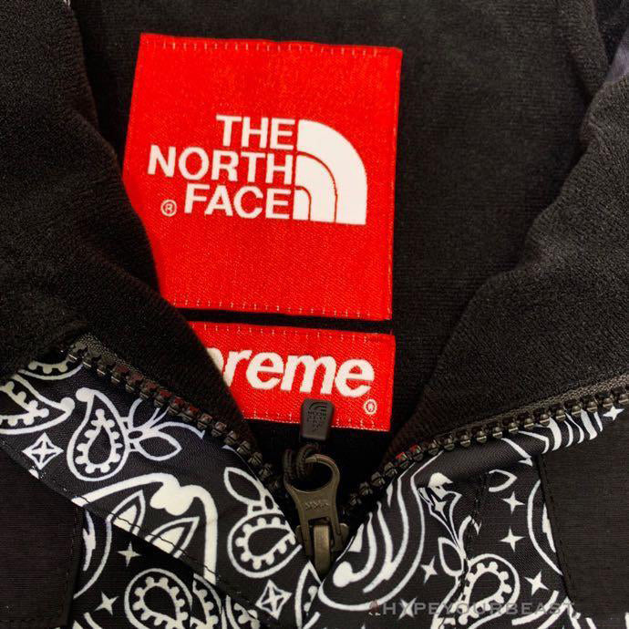 Supreme X TNF Bandana Jacket Black