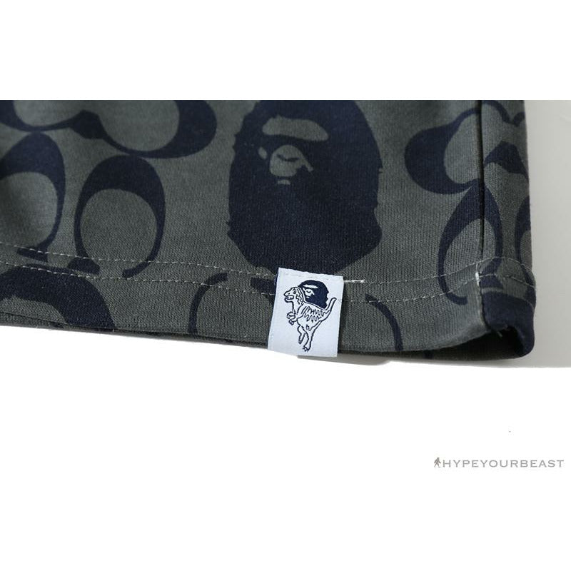 BAPE x COACH Co-Branded Dark-Blue Shorts