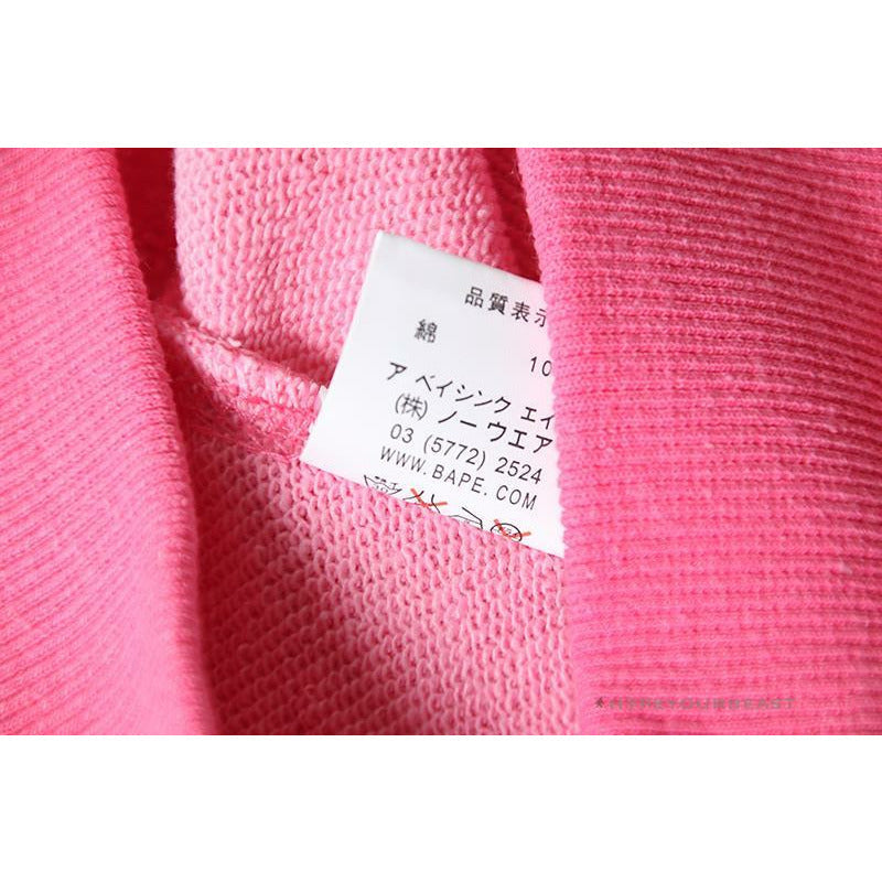 Bape Hoodie Pink