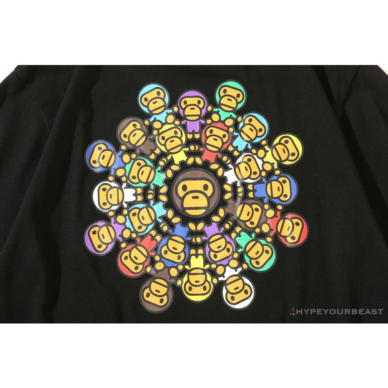 BAPE Baby Milo Ring Colorful Kaleidoscope Tee Shirt 'BLACK'