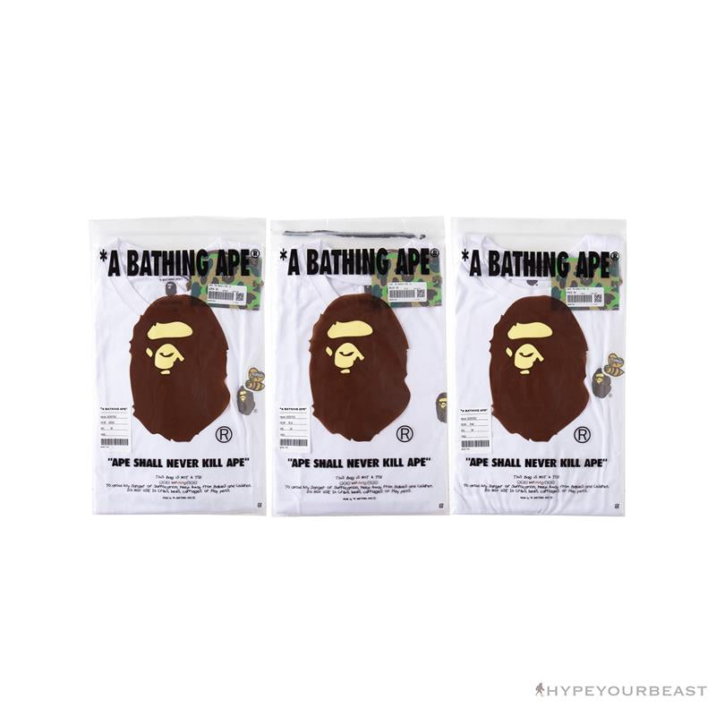 BAPE Readymade Small Bee Camouflage Letter Tee Shirt 'GREEN'