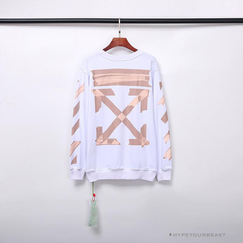 OFF-WHITE Rubber Strip Arrow Long Sleeve Shirt 'WHITE'