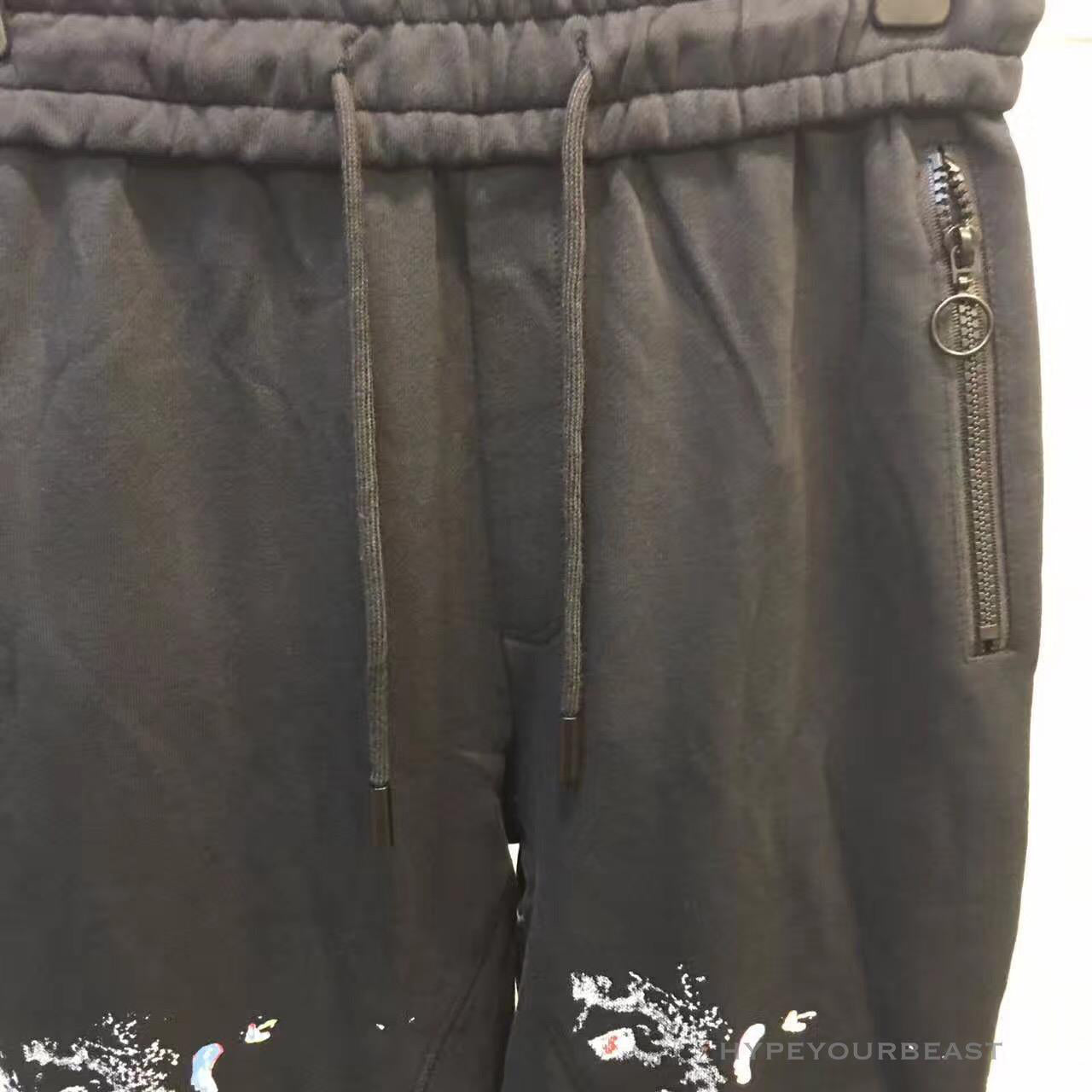 OFF-WHITE Pants Black Paint