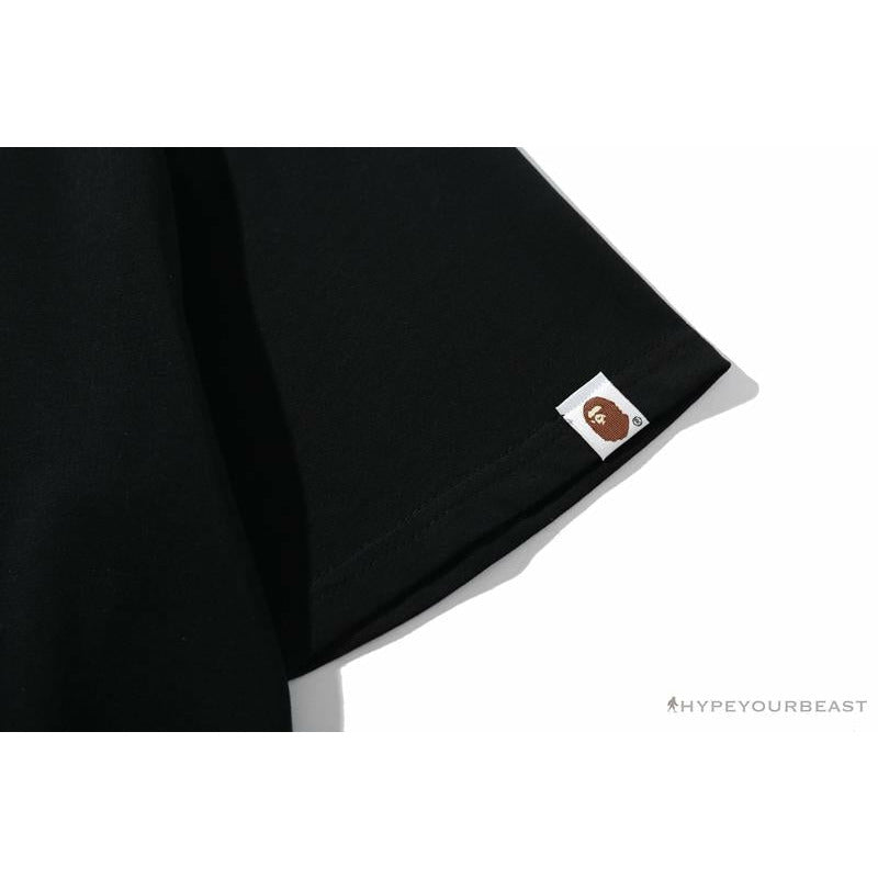 BAPE Universe Solar System Ape Man Head Tee Shirt 'BLACK'