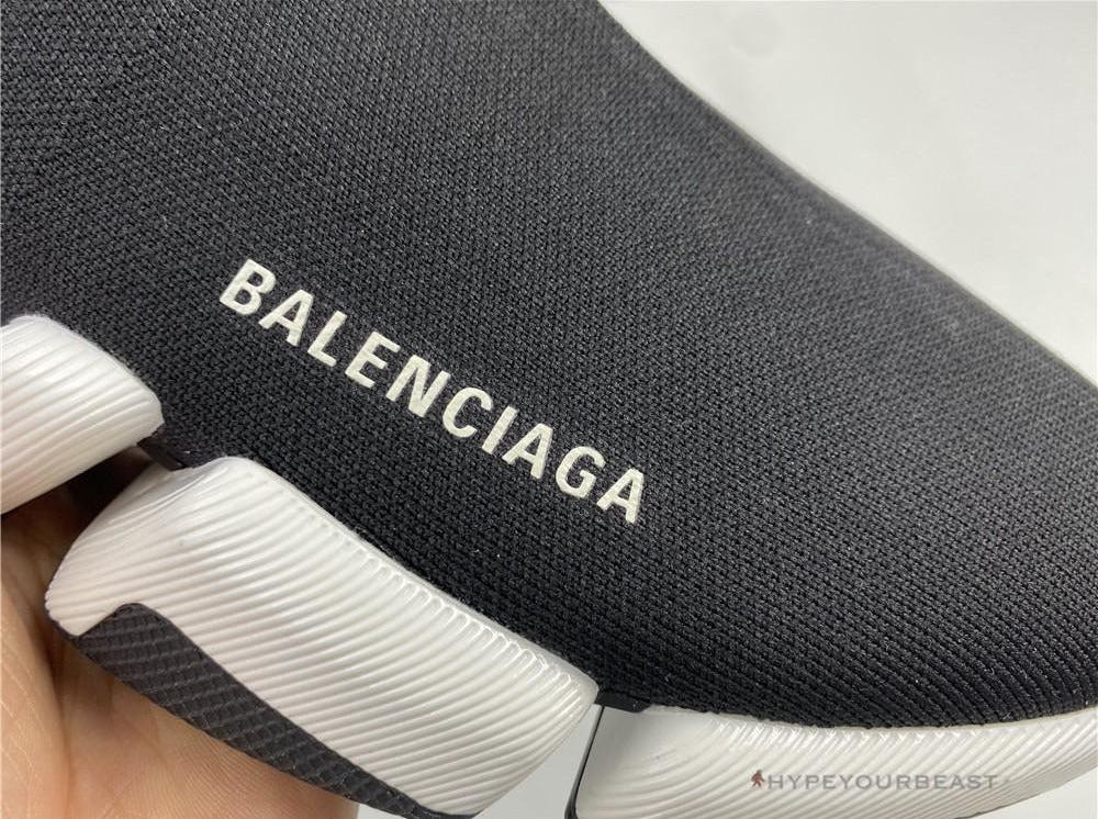 BCG Sock Sneakers Black / White Sole