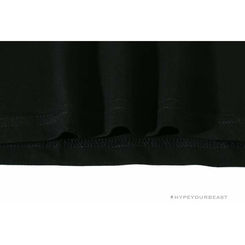 BAPE Blue Ape Head Green Storm Tee Shirt 'BLACK'