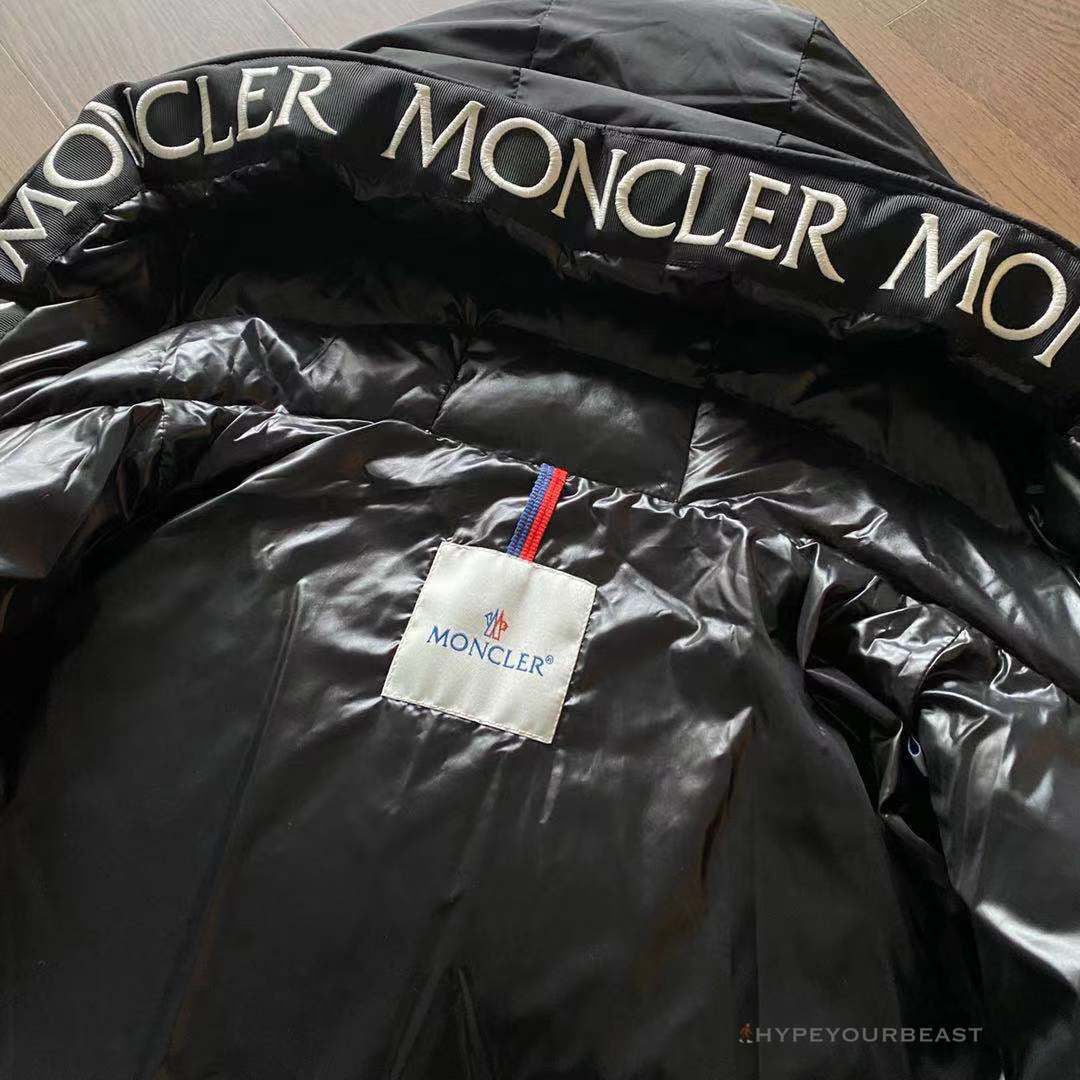 Moncler Puffer Jacket Black Hooded