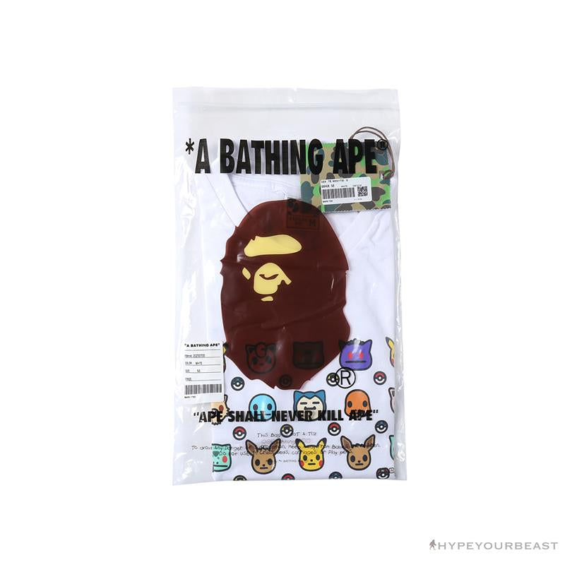 BAPE Baby Milo Pokémon Tee Shirt 'WHITE'