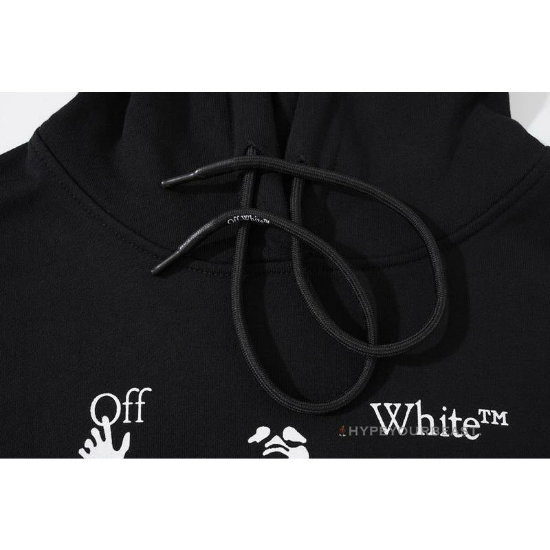 Off-White Green Hoodie - Black