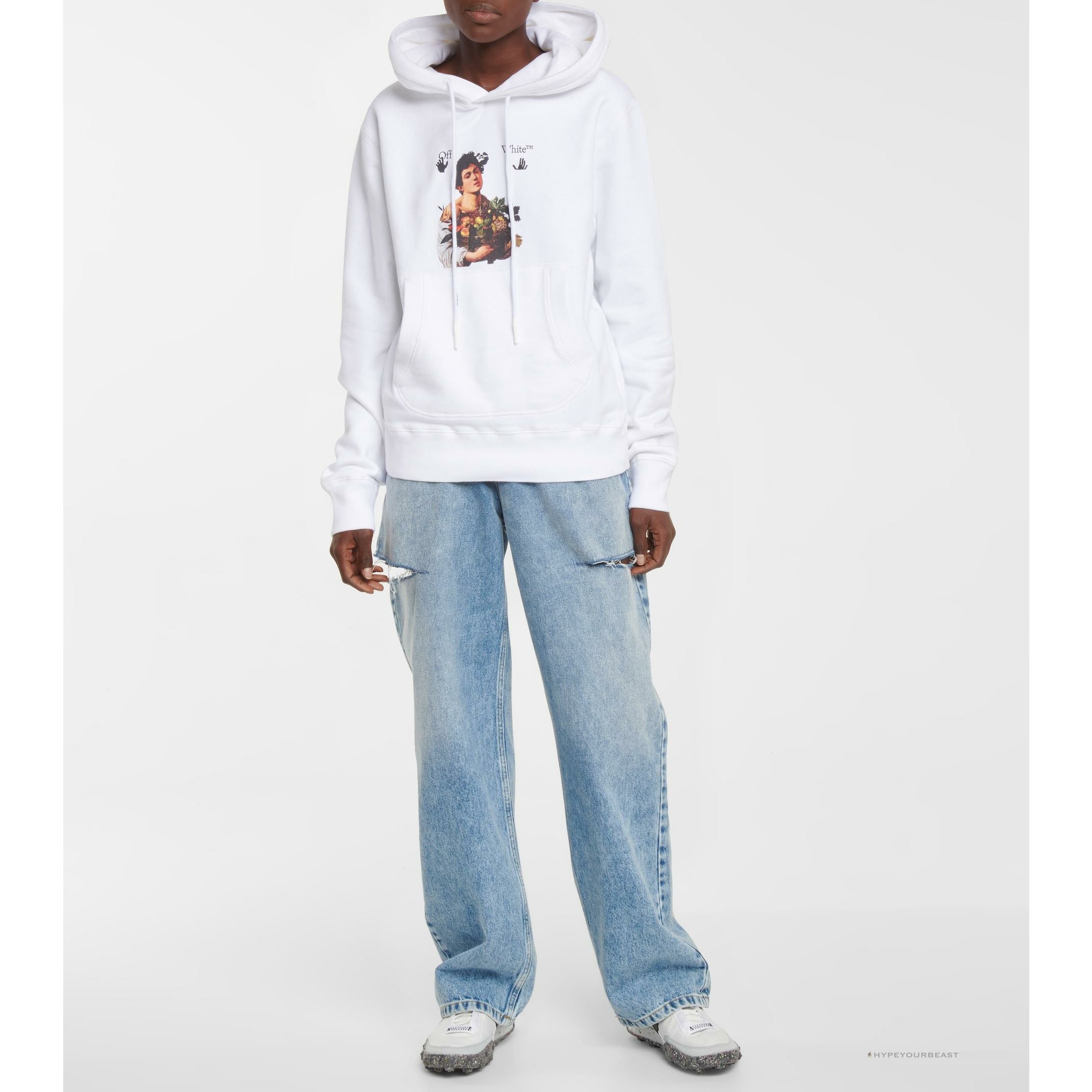 Off White Hoodie White Fruits