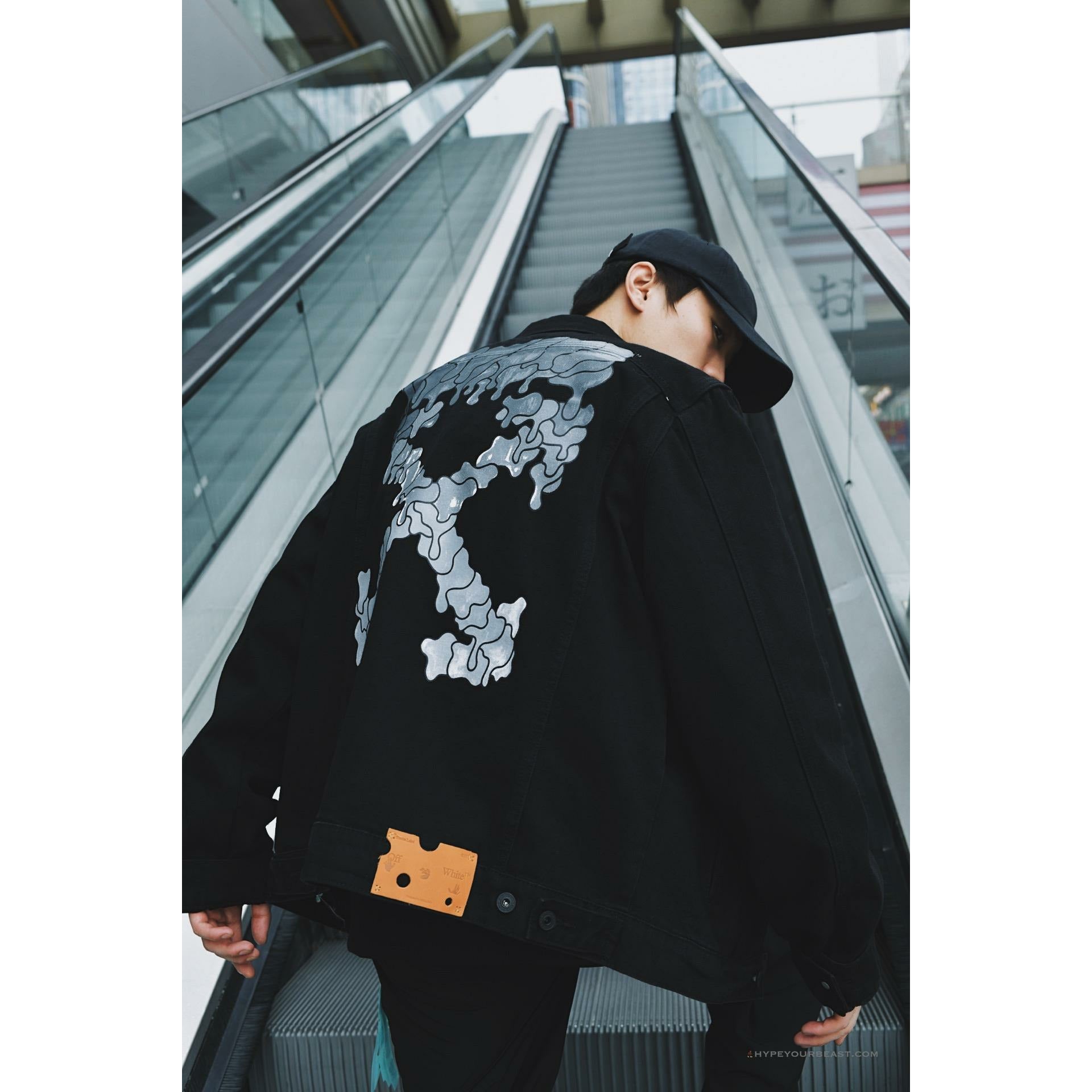 Off White Denim Black Jacket - Black