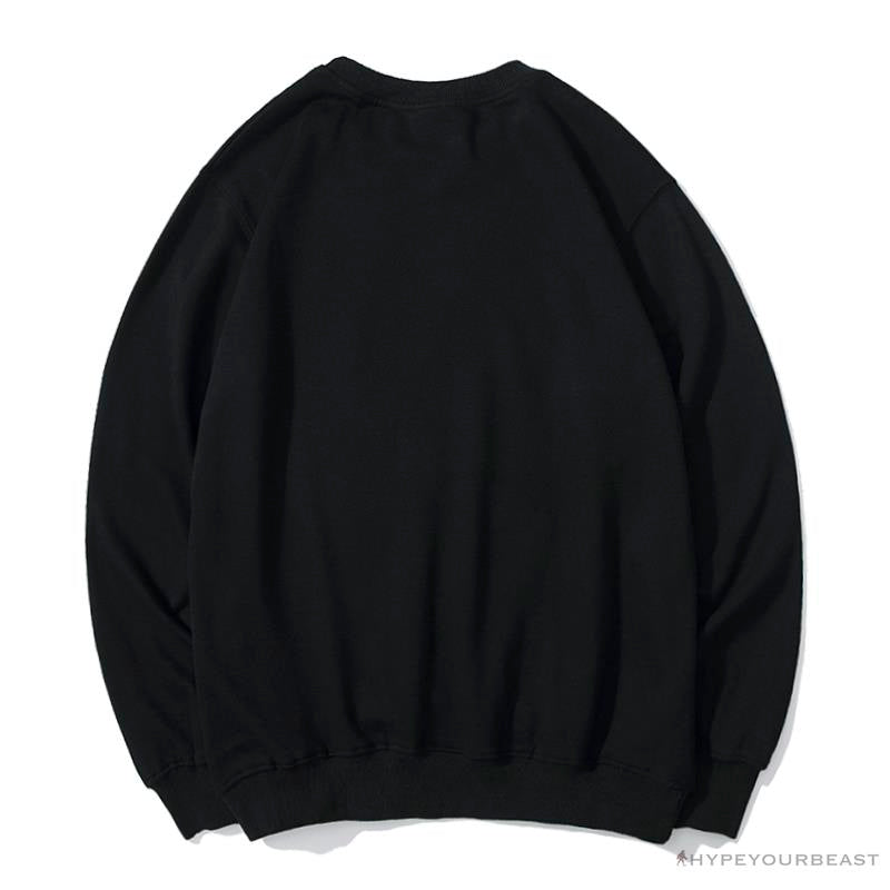 BAPE x Bathing Ape Head Long Sleeve Shirt 'BLACK'