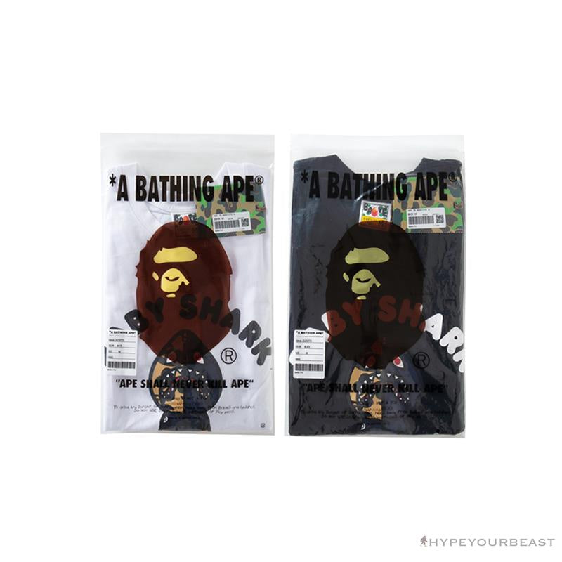 BAPE Baby Shark Red Shark Tee Shirt 'WHITE'