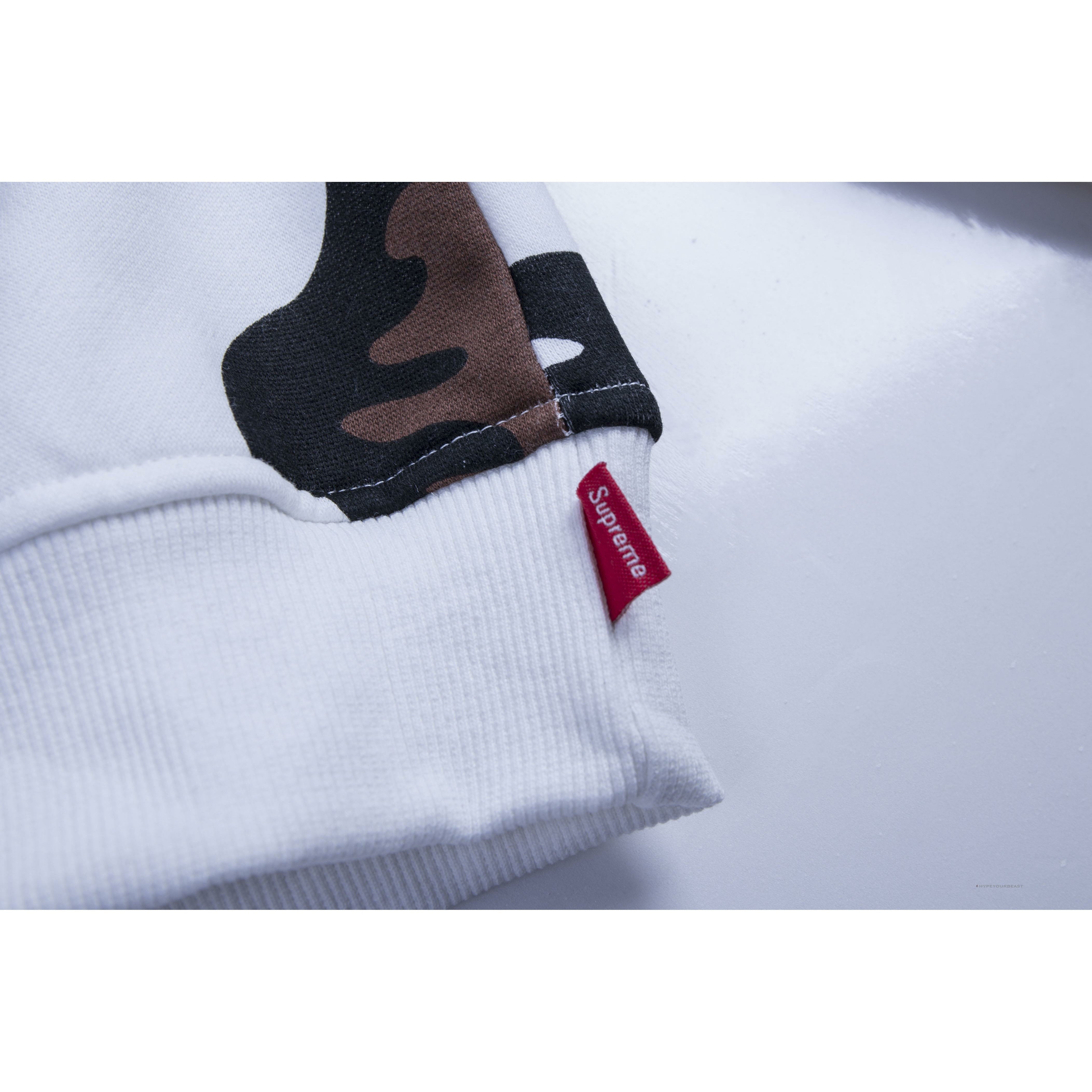 Supreme Camo Hoodie White Camouflage