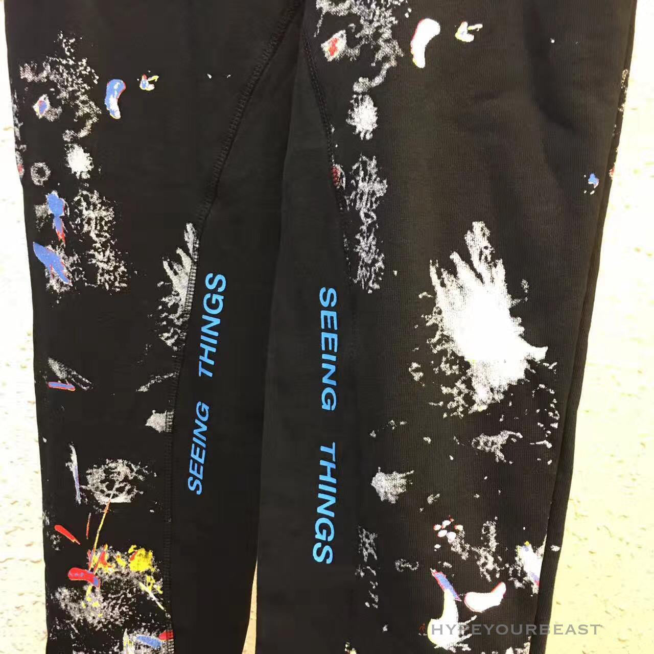 OFF-WHITE Pants Black Paint