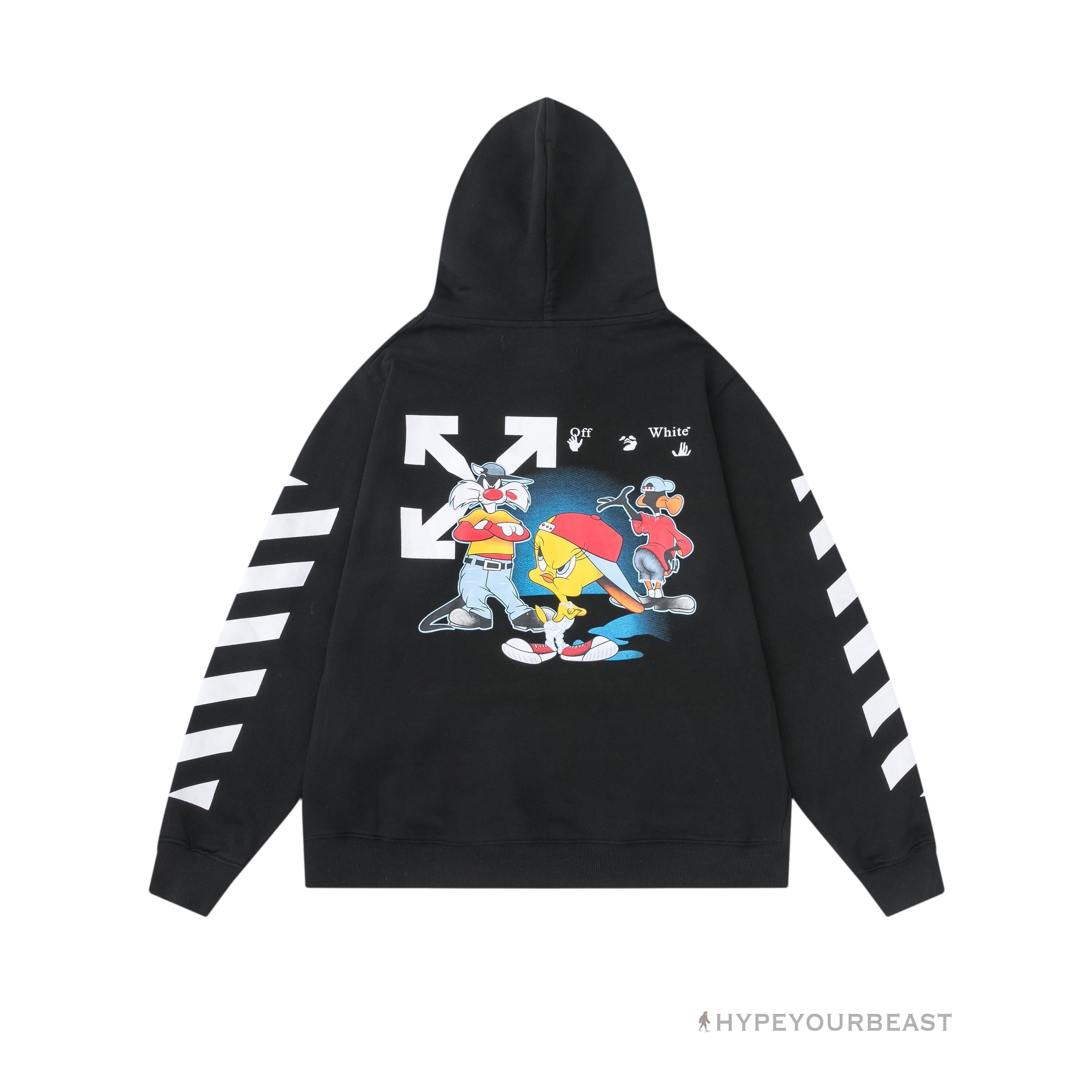 Off White Hoodie Looney - Black