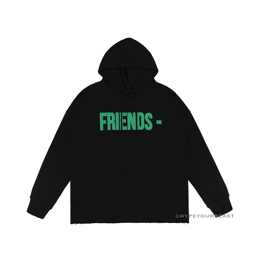 Vlone Green and Black Friends Hoodie
