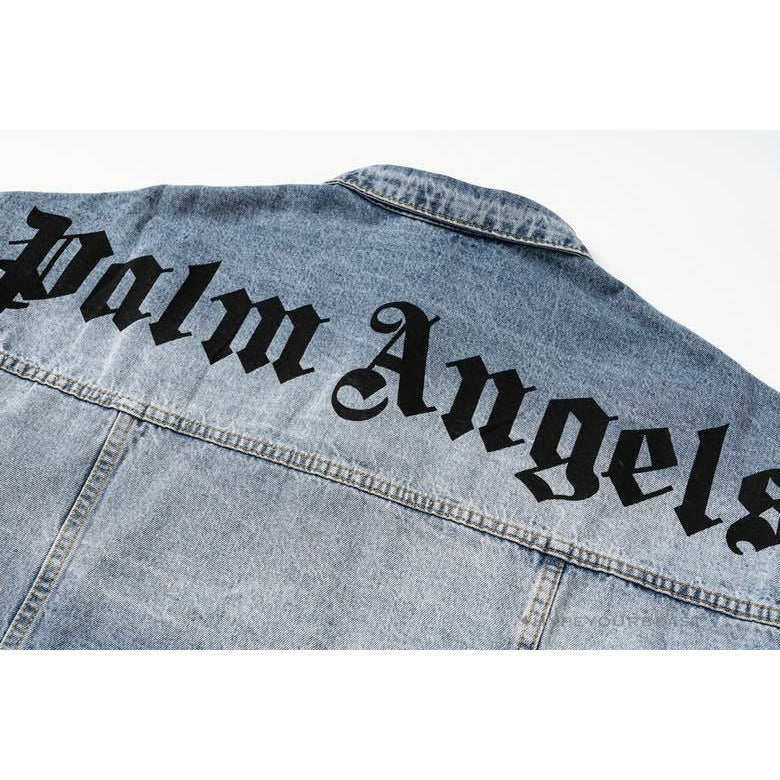 Palm Angels Jean Jacket Blue