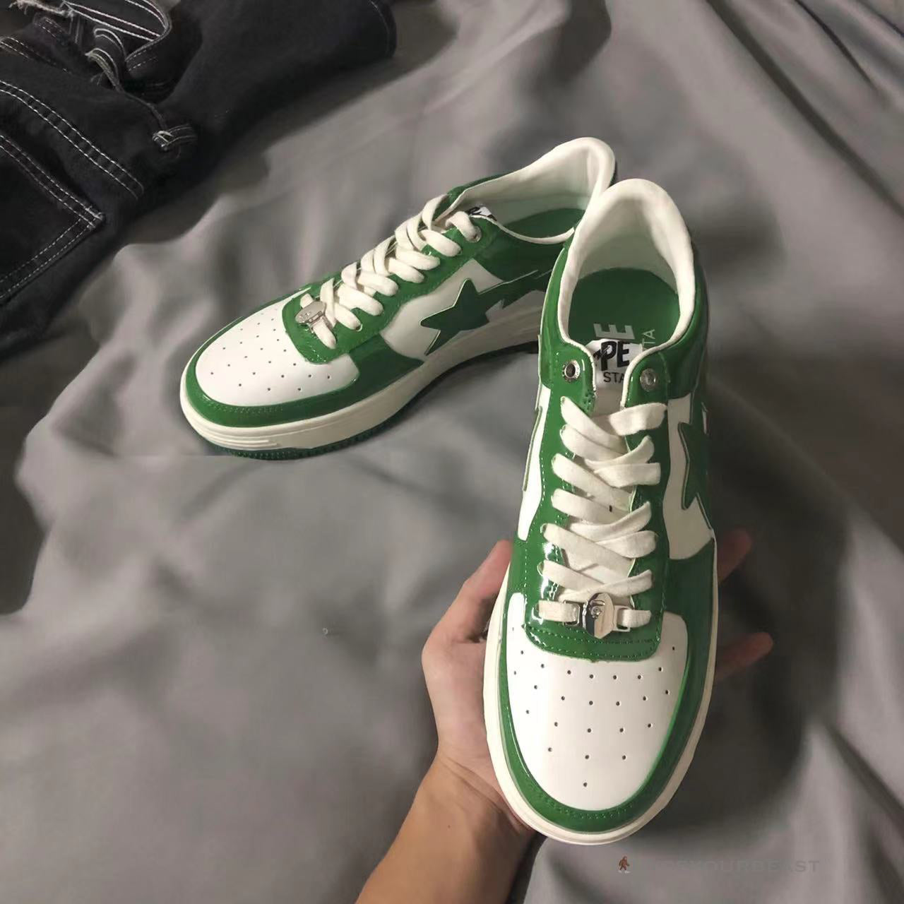 BAPE STA Low Top Sneakers Green