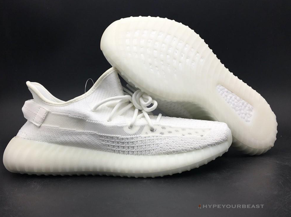 Adidas Yeezy Boost 350 V2 White / White Translucent Stripe