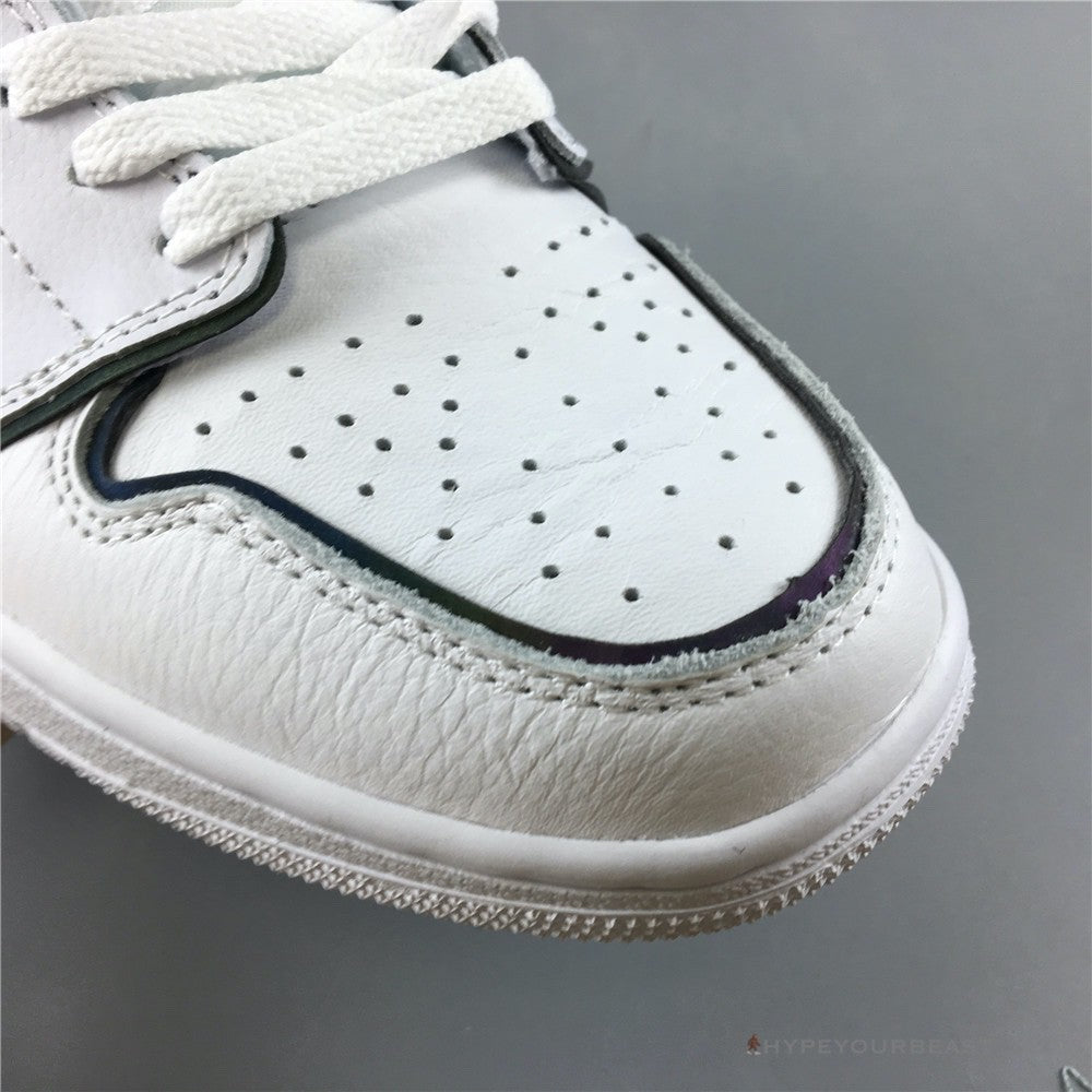 Air Jordan 1 Mid Iridescent Reflective White