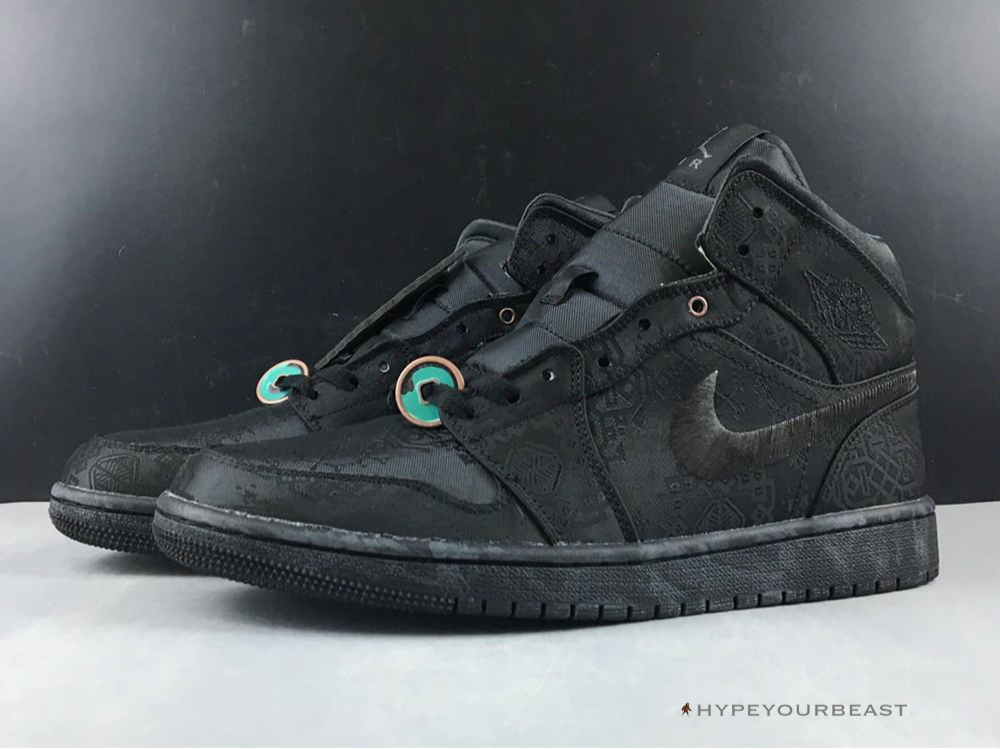 Air Jordan 1 Mid X CLOT 'Black'