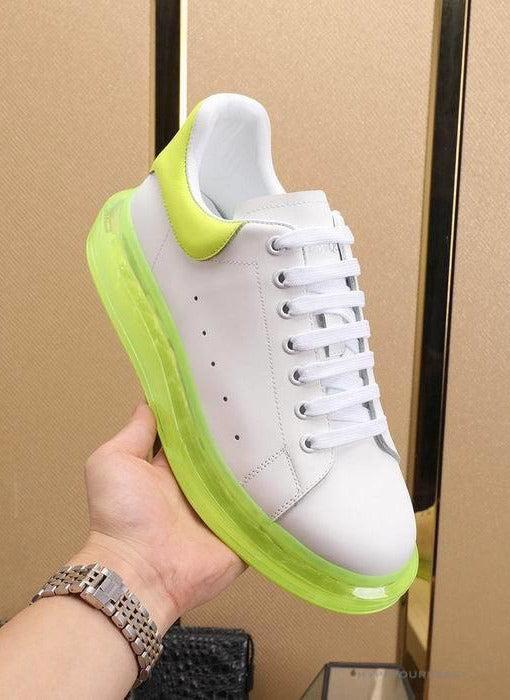 Alexander McQueen White / Neon Green Sole Sneaker