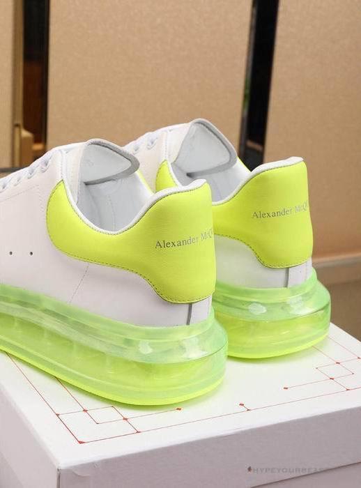 Alexander McQueen White / Neon Green Sole Sneaker